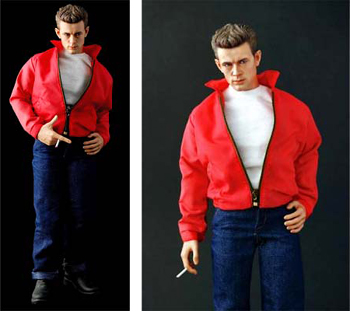 ジェームズ ディーン レッド ジャケット版 彼をイメージする時の服装 白いｔシャツと赤いジャケット それにデニムのパンツで登場 フィギュア堂